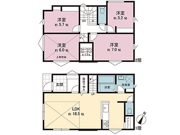 間取図です。図面と異なる場合は現況を優先させていただきます。