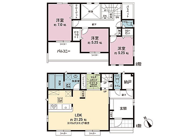 間取図です。図面と異なる場合は現況を優先させていただきます。