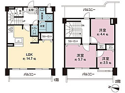 NICガーデンハイム海老名 3LDKの間取図画像