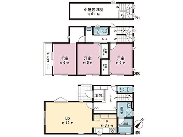 間取図です。図面と異なる場合は現況を優先させていただきます。