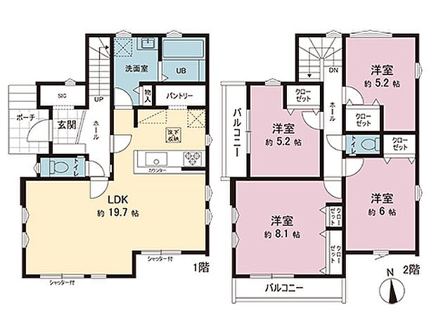 間取図です。図面と異なる場合は現況を優先させていただきます。