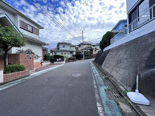 前面道路を含めた現地写真です。