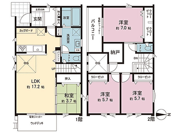 間取図です。図面と異なる場合は現況を優先させていただきます。