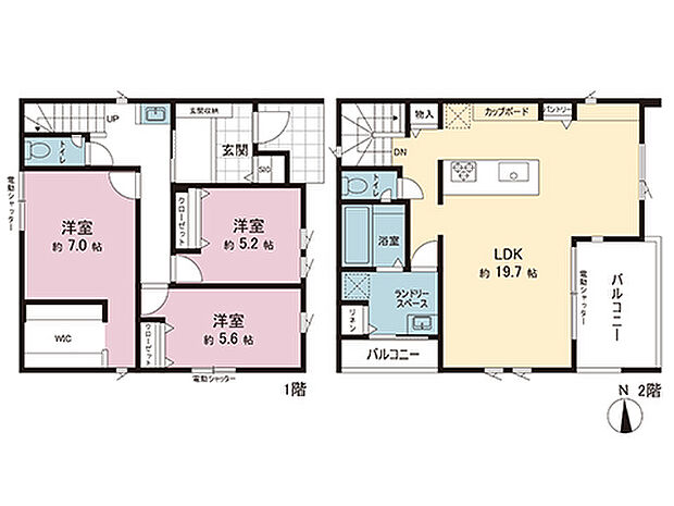間取図です。図面と異なる場合は現況を優先させていただきます。