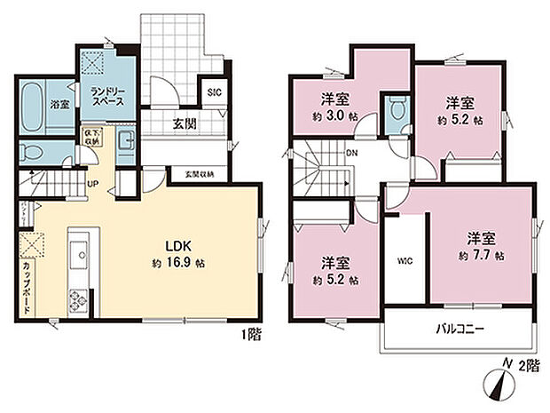 間取図です。図面と異なる場合は現況を優先させていただきます。