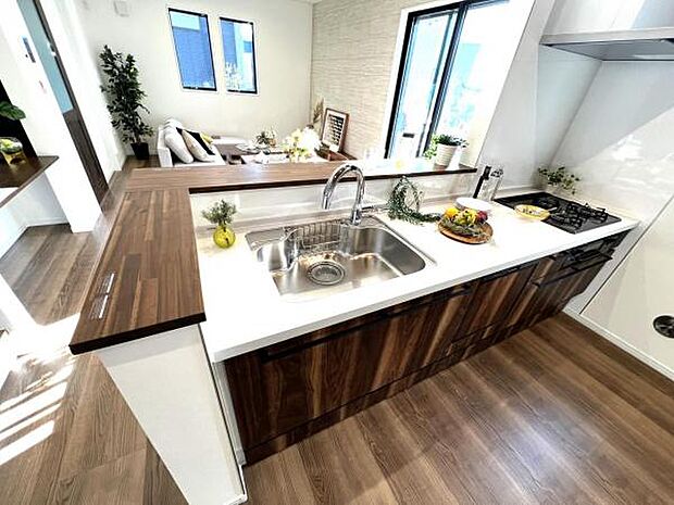 料理の時間が楽しくなるキッチンスペースです。