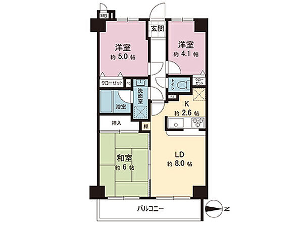 間取図です。図面と異なる場合は現況を優先させていただきます。