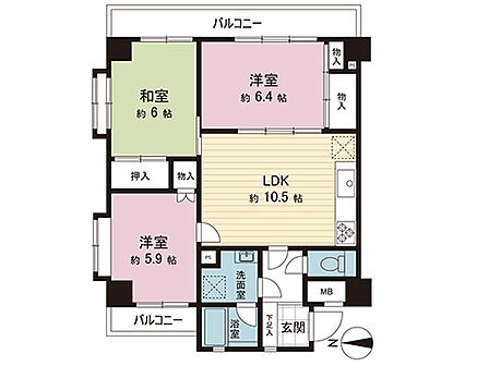 間取図です。図面と異なる場合は現況を優先させていただきます。