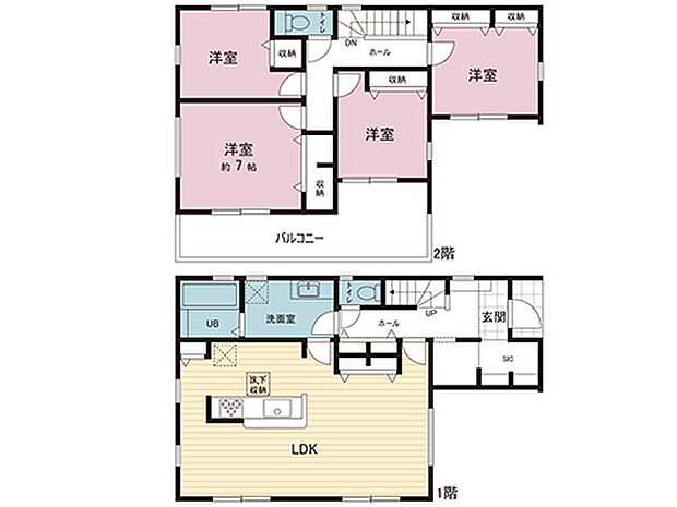 間取図です。図面と異なる場合は現況を優先させていただきます。
