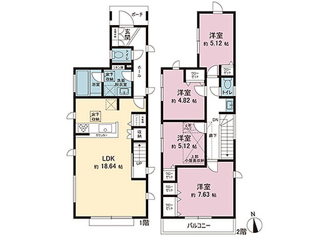 間取図です。図面と異なる場合は現況を優先させていただきます。