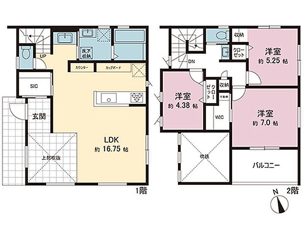 間取図です。図面と異なる場合は現況を優先させていただきます。
