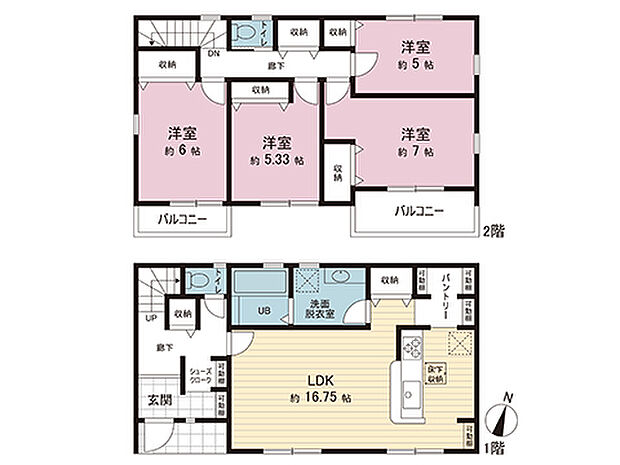 間取図です。図面と異なる場合は現況を優先させていただきます。