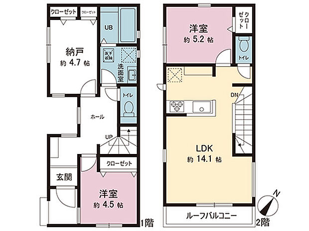 間取図です。図面と異なる場合は現況を優先させていただきます。
