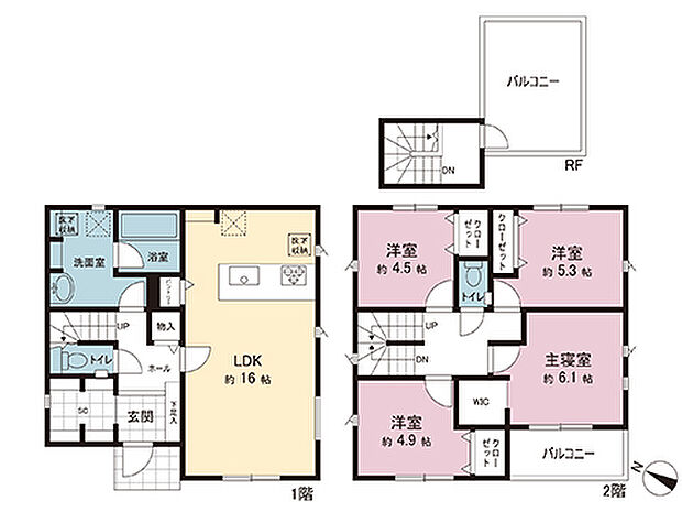 間取図です。図面と異なる場合は現況を優先させていただきます。