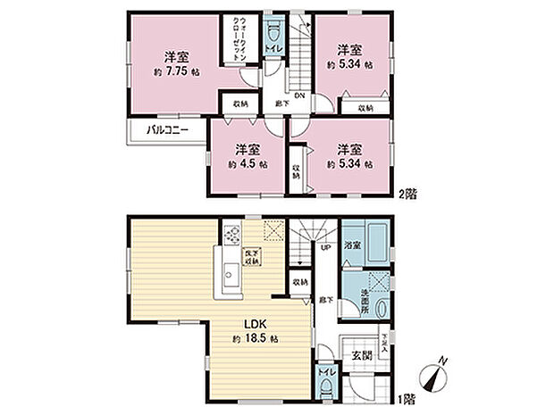 間取図です。図面と異なる場合は現況を優先させていただきます。