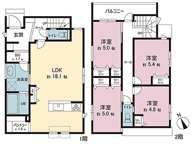 間取図です。図面と異なる場合は現況を優先させていただきます。