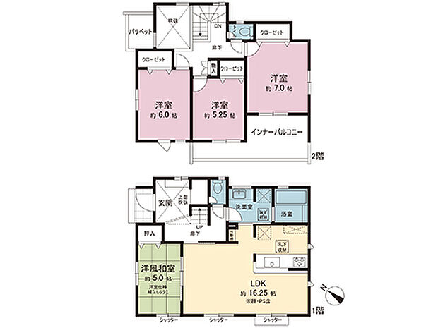 間取図です。図面と異なる場合は現況を優先させていただきます。