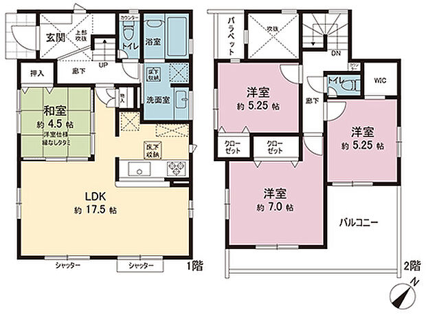 間取図です。図面と異なる場合は現況を優先させていただきます。