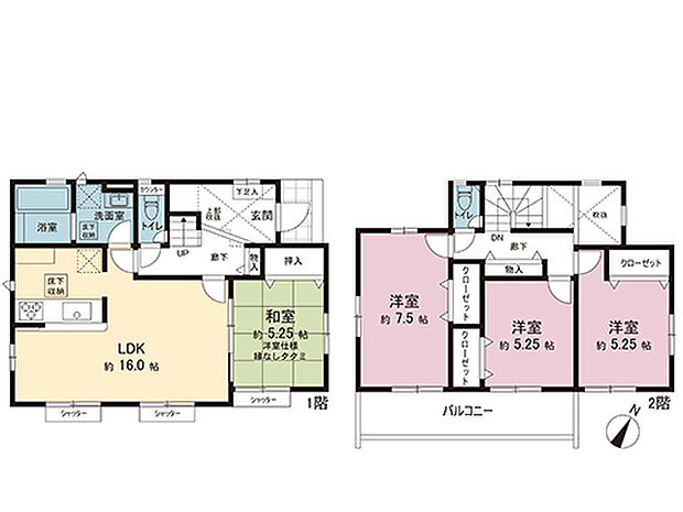 間取図です。図面と異なる場合は現況を優先させていただきます。