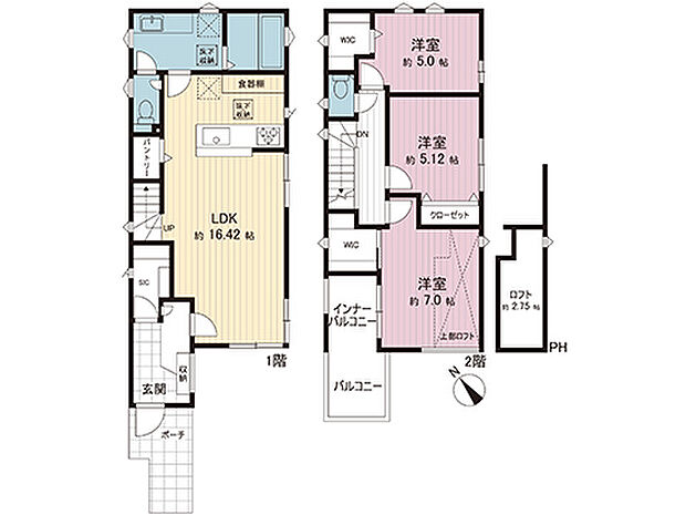 間取図です。図面と異なる場合は現況を優先させていただきます。