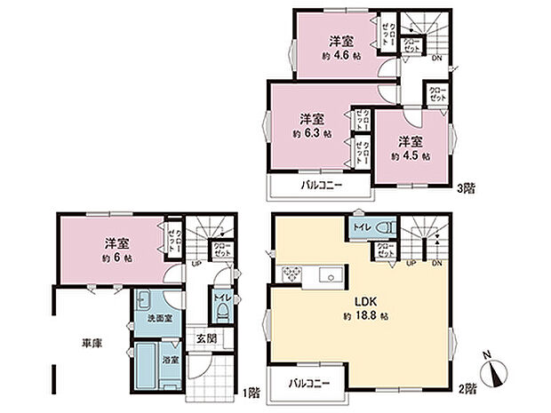 間取図です。図面と異なる場合は現況を優先させていただきます。