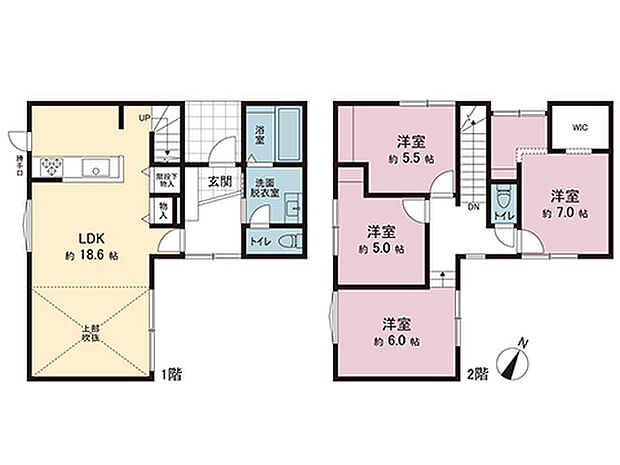 間取図です。図面と異なる場合は現況を優先させていただきます。
