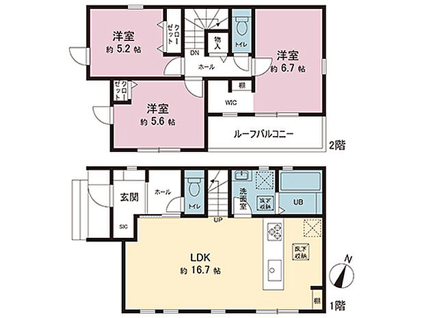間取図です。図面と異なる場合は現況を優先させていただきます。
