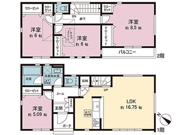 間取図です。図面と異なる場合は現況を優先させていただきます。