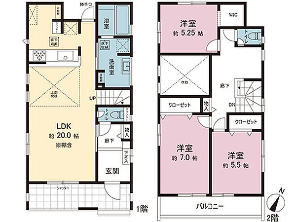 間取りを拡大表示