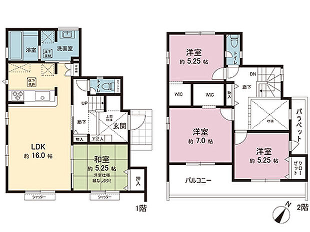 間取図です。図面と異なる場合は現況を優先させていただきます。