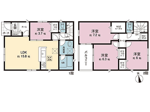 間取図です。図面と異なる場合は現況を優先させていただきます。