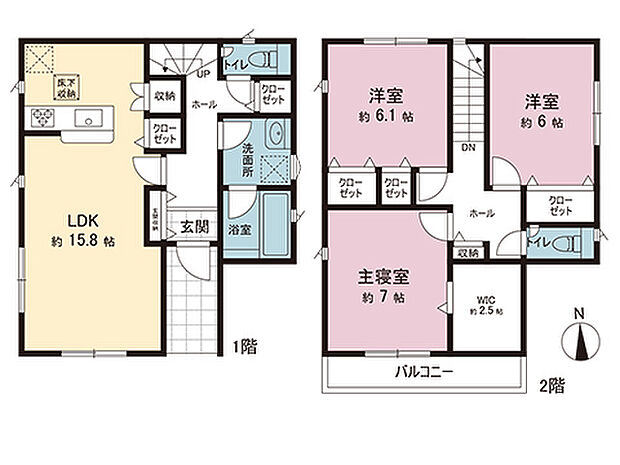 間取図です。図面と異なる場合は現況を優先させていただきます。