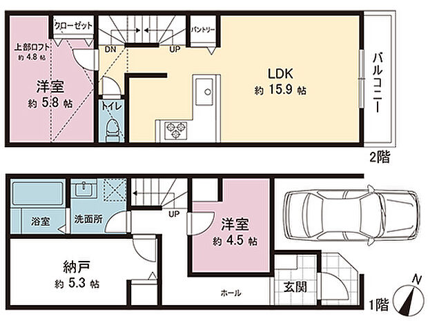間取図です。図面と異なる場合は現況を優先させていただきます。