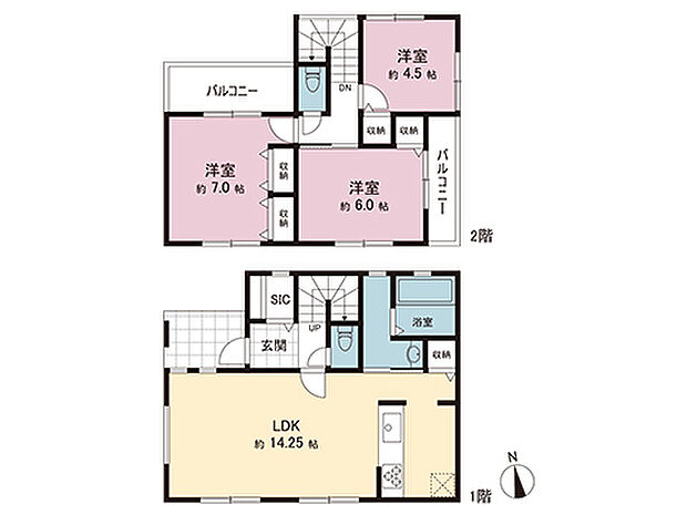 間取図です。図面と異なる場合は現況を優先させていただきます。