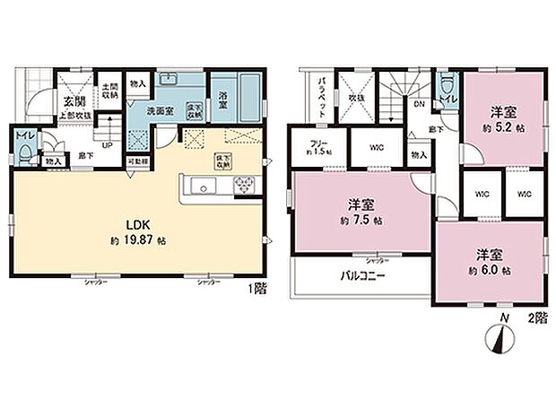 間取図です。図面と異なる場合は現況を優先させていただきます。