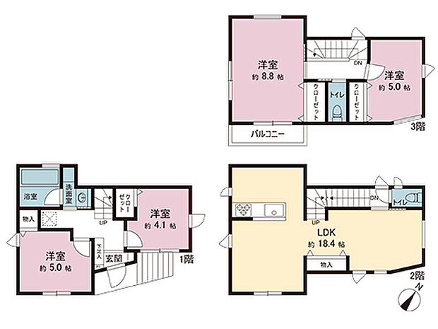 間取図です。図面と異なる場合は現況を優先させていただきます。
