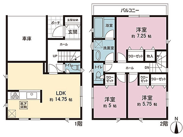 間取図です。図面と異なる場合は現況を優先させていただきます。