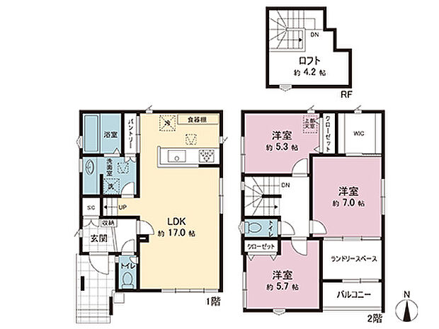 間取図です。図面と異なる場合は現況を優先させていただきます。