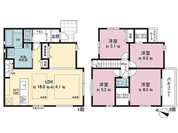 間取図です。図面と異なる場合は現況を優先させていただきます。