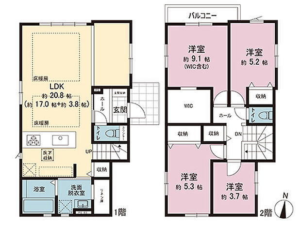 間取図です。図面と異なる場合は現況を優先させていただきます。