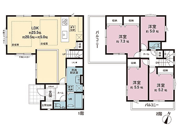 間取図です。図面と異なる場合は現況を優先させていただきます。