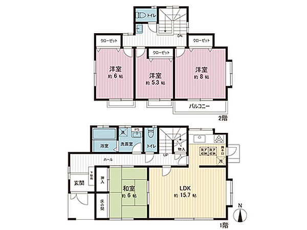 間取図です。図面と異なる場合は現況を優先させていただきます。