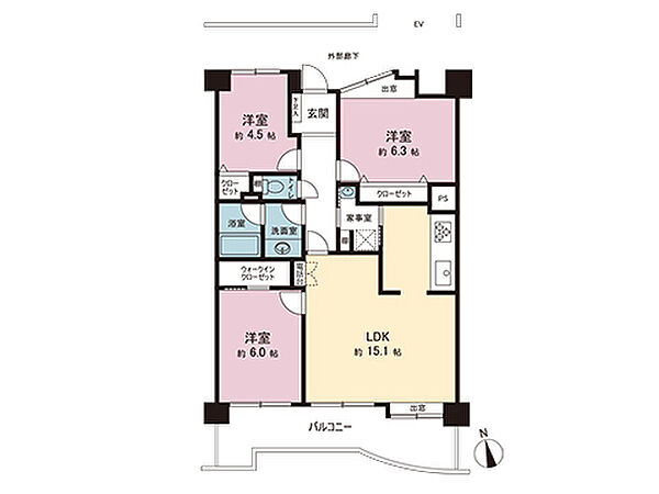 間取りを拡大表示