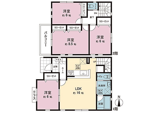 間取図です。図面と異なる場合は現況を優先させていただきます。