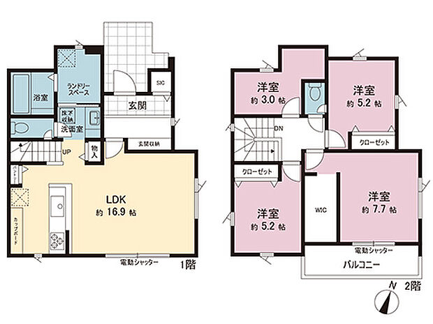 間取図です。図面と異なる場合は現況を優先させていただきます。