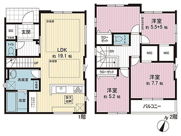 間取図です。図面と異なる場合は現況を優先させていただきます。