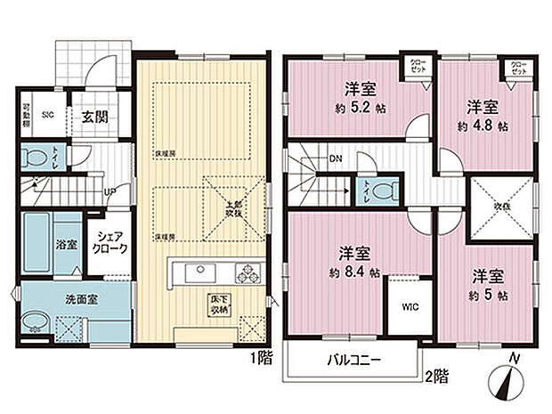 間取図です。図面と異なる場合は現況を優先させていただきます。