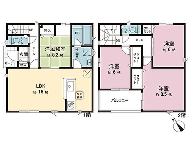 間取図です。図面と異なる場合は現況を優先させていただきます。