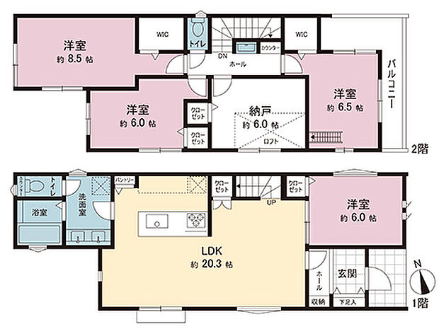 間取図です。図面と異なる場合は現況を優先させていただきます。