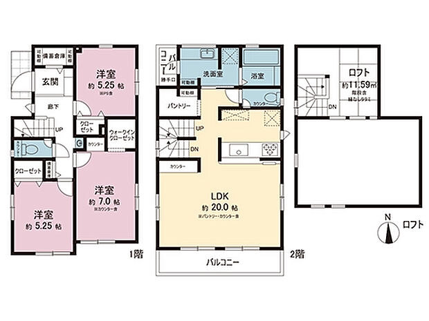 間取図です。図面と異なる場合は現況を優先させていただきます。